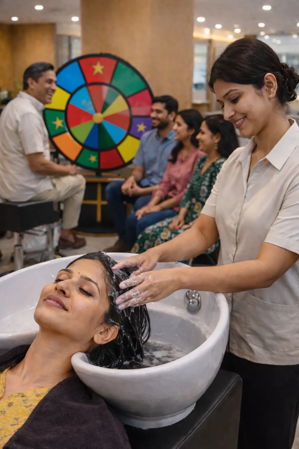 GAMMA VERTICLE FEMALE Aqua Shine Hair Cleanse -spin the wheel